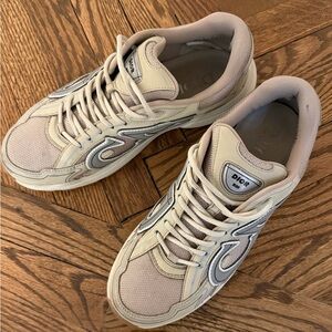 Dior Cream and Gray Men's Sneakers
